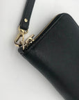 Michael Kors Black Continental Saffiano Leather Wallet