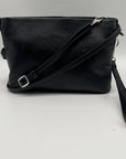 Giani Bernini Black Leather Mini Crossbody Bag