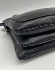 Giani Bernini Black Leather Mini Crossbody Bag