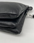 Giani Bernini Black Leather Mini Crossbody Bag