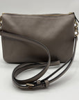 Kate Spade Gray Pebbled Leather Mulberry Street Madeline Crossbody Bag