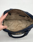 Michael Kors Dark Blue Saffiano Leather Convertible Satchel Bag
