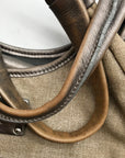 Kate Spade Silver and Beige Linen Hobo Bag