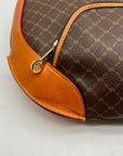 Rioni Brown Signature Monogram Shoulder Bag