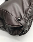 Hype Dark Brown Leather Convertible Hobo Bag
