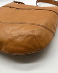 Hobo Slouchy Brown Leather Shoulder Bag