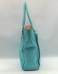 Kate Spade Turquoise Leather Hampton Janie Road Large Tote Bag