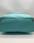 Kate Spade Turquoise Leather Hampton Janie Road Large Tote Bag