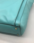 Kate Spade Turquoise Leather Hampton Janie Road Large Tote Bag