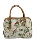 Giani Bernini Cream Tropical Dome Satchel Bag