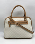 Giani Bernini Cream Tropical Dome Satchel Bag
