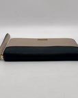 Kate Spade Taupe and Black Colorblock Zip Around Laurel Way Wallet