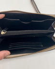 Kate Spade Taupe and Black Colorblock Zip Around Laurel Way Wallet