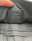 Coach Metallic Silver Leather Wristlet