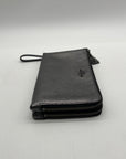 Coach Metallic Silver Leather Wristlet