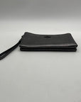 Coach Metallic Silver Leather Wristlet