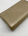 Aqua Gold Metallic Chain Convertible Clutch