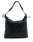 Longchamp Black Leather Hobo Bag