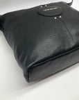 Longchamp Black Leather Hobo Bag