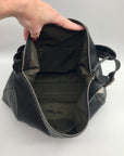 Longchamp Black Leather Hobo Bag