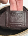 Coach Beige & Tan Signature Jacquard File Crossbody F29960