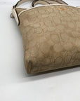 Coach Beige & Tan Signature Jacquard File Crossbody F29960