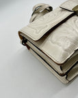 Patricia Nash White Leather Lanza Crossbody Bag