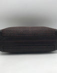 Brighton Vintage Brown Woven Leather Shoulder Bag