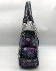 Cowgirl Trendy Purple Sugar Skull Shoulder Bag