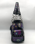 Cowgirl Trendy Purple Sugar Skull Shoulder Bag