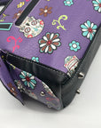 Cowgirl Trendy Purple Sugar Skull Shoulder Bag