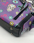 Cowgirl Trendy Purple Sugar Skull Shoulder Bag