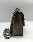 Gucci Beige And Ebony Canvas GG Supreme Mini Dionysus Shoulder Bag