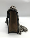 Gucci Beige And Ebony Canvas GG Supreme Mini Dionysus Shoulder Bag