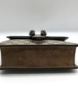 Gucci Beige And Ebony Canvas GG Supreme Mini Dionysus Shoulder Bag