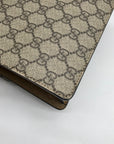 Gucci Beige And Ebony Canvas GG Supreme Mini Dionysus Shoulder Bag