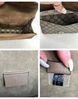 Gucci Beige And Ebony Canvas GG Supreme Mini Dionysus Shoulder Bag