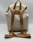 Calvin Klein White Hudson Monogram Backpack