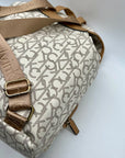 Calvin Klein White Hudson Monogram Backpack