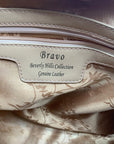 Bravo of Beverly Hills Limited Edition Ivory Painted Leather Satchel