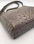 Brahmin Sand Dune Croc Embossed Leather Carrie Crossbody Bag