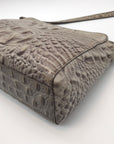 Brahmin Sand Dune Croc Embossed Leather Carrie Crossbody Bag