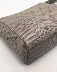 Brahmin Sand Dune Croc Embossed Leather Carrie Crossbody Bag