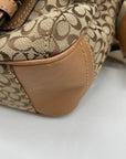 Coach Tan Signature Jacquard Messenger Bag F70283
