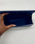 MMS Brands Blue Glitter Fabric Clutch Bag