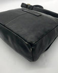 Fossil Black Pebbled Leather Shoulder Bag