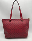 Coach Red Leather Gallery Tote Bag F79609