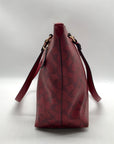 Coach Red Leather Gallery Tote Bag F79609