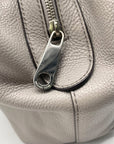 Michael Kors Raven Stone Grey Pebbled Leather Shoulder Bag