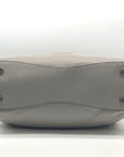 Michael Kors Raven Stone Grey Pebbled Leather Shoulder Bag